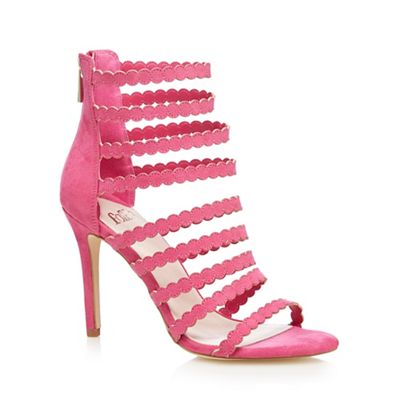 Faith Pink 'Delilah' caged high sandals